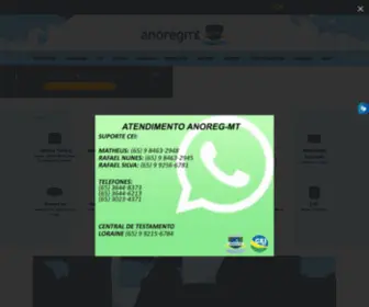 Anoregmt.org.br(Anoreg/MT) Screenshot