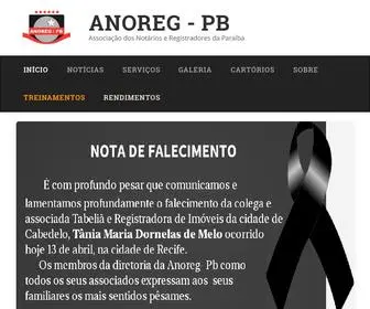 Anoregpb.org.br(Associação dos Notários e Registradores da Paraíba ANOREG) Screenshot