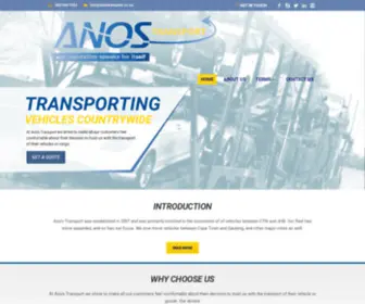 Anostransport.co.za(National Vehicle Transporting Company) Screenshot