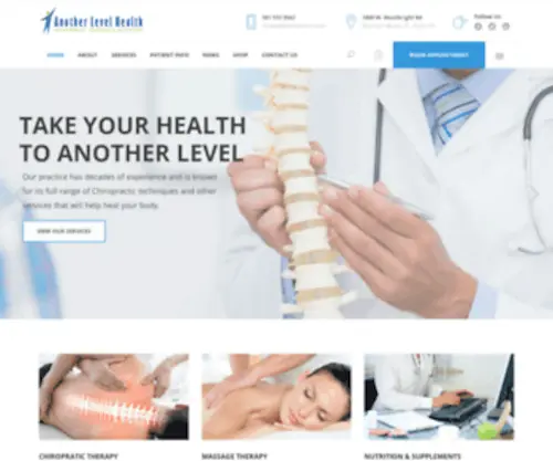 Anotherlevelhealth.com(Boynton Beach Chiropractor & Massage) Screenshot