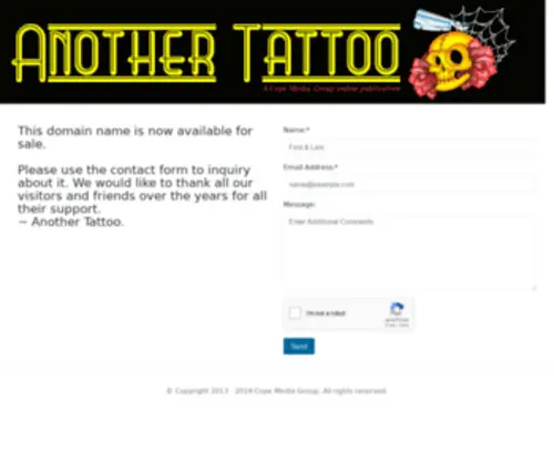 Anothertattoo.com(Another Tattoo) Screenshot