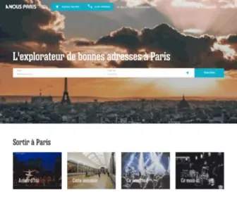 Anousparis.fr(Le meilleur de ce qui se passe à Paris) Screenshot