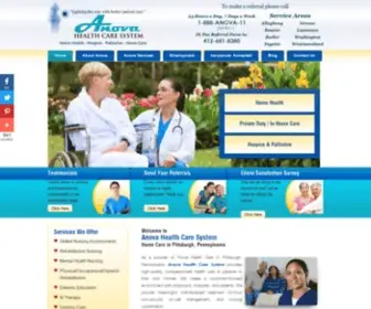 Anovahomehealth.com(Anova Health Care System mission) Screenshot