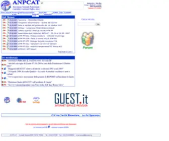 Anpcat.org(Associazione Nazionale Professionale Controllori Assistenti Traffico Aereo) Screenshot