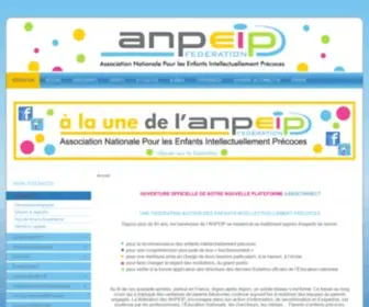 Anpeip.org(Site de la Fédération ANPEIP) Screenshot