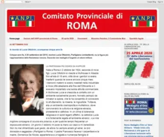 Anpiroma.org(ANPI Provinciale di Roma) Screenshot