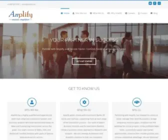 Anplify.com(Get to know us anplify has a highly qualified and experienced team) Screenshot