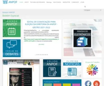 Anpof.org(Associação nacional de pós) Screenshot