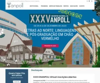 Anpoll.org.br(Associação Nacional de Pós graduação e Pesquisa em Letras e Linguística) Screenshot