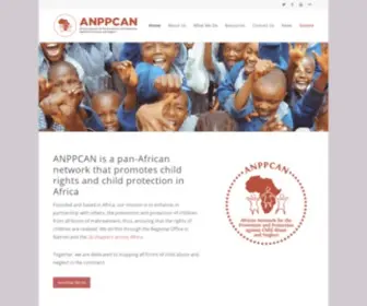 Anppcan.org(African Network for the Prevention and Protection against Child Abuse and Neglect) Screenshot