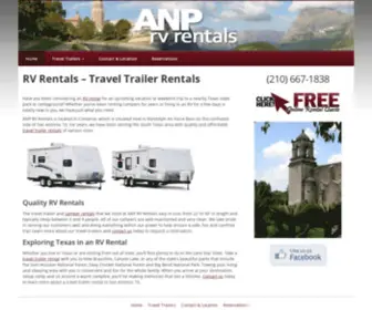 Anprvrentals.com(RV Rentals) Screenshot