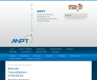ANPT.dz(Agence Nationale de Promotion et de Développement des Parcs Technologiques) Screenshot