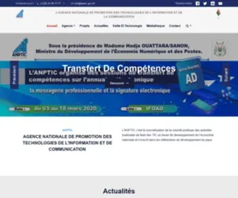 Anptic.gov.bf(Agence nationale de promotion des technologies de l'information et de la communication (anptic)) Screenshot