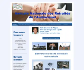 Anra.fr(Association amicale des anciens de l'Audiovisuel) Screenshot