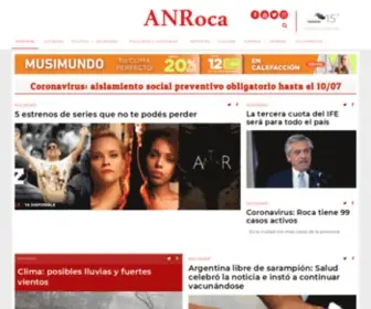 Anroca.com.ar(Diario online con noticias e información de Roca y alrededores. Actualizado a toda hora. ANR) Screenshot