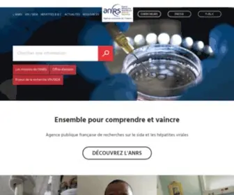 ANRS.fr(Accueil) Screenshot