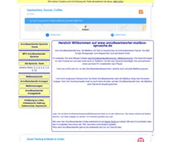 Anrufbeantworter-Mailbox-Sprueche.de(Anrufbeantworter, Mailbox besprechen) Screenshot