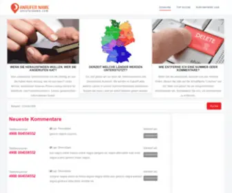 Anrufername.com(Finden Sie den Nummerninhaber) Screenshot