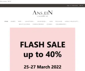 ANS-Ein.com(A Wearable Art) Screenshot