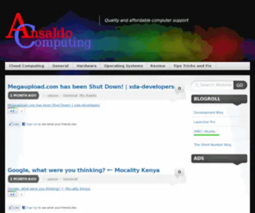 Ansaldocomputing.com(Ansaldocomputing) Screenshot
