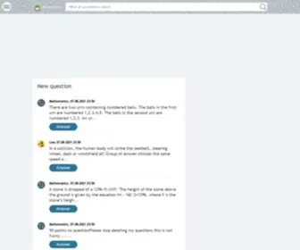 Ansanswers.com(Answers to questions for students) Screenshot
