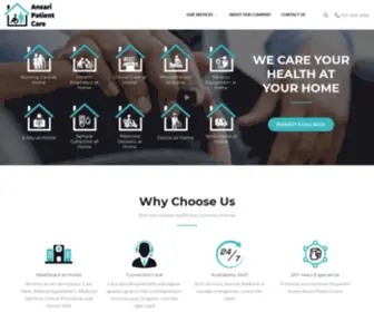 Ansaripatientcare.com(The Ansari Patient Care) Screenshot