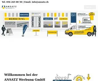 Ansatz.ch(Autobeschriftung, Car Wrapping, Druckerei) Screenshot