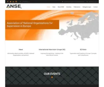 Anse.eu(Association of National Organisations for Supervision in Europe) Screenshot