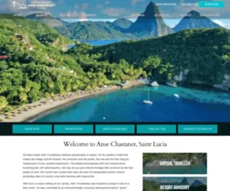 Ansechastanet.com(ANSE CHASTANET RESORT St Lucia) Screenshot