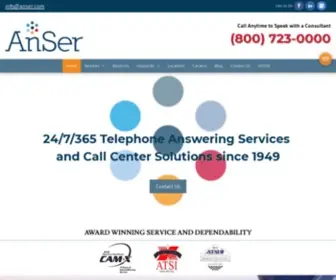 Anser.com(Answering Service) Screenshot