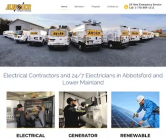 Anserservice.ca(Electricians and Electrical Contractors in Abbotsford) Screenshot