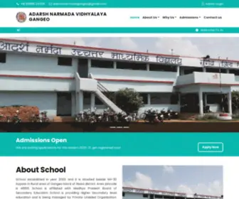 Ansgangeo.com(Adarsh Narmada Vidhyalaya Gangeo) Screenshot