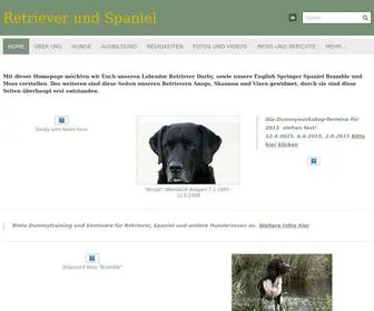 Ansgo.de(Retriever und Spaniel) Screenshot