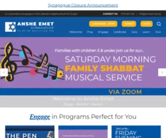 Ansheemet.org(Anshe Emet Synagogue) Screenshot
