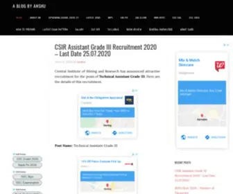 Anshublog.in(A Blog By Anshu) Screenshot