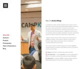Anshulbhagi.com(Anshul Bhagi) Screenshot