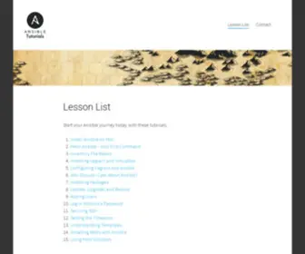 Ansibletutorials.com(Ansible Tutorials) Screenshot