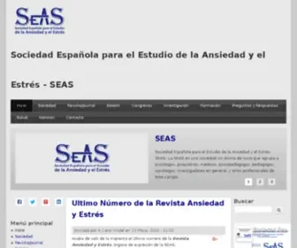 Ansiedadyestres.org(Sociedad Española para el Estudio de la Ansiedad y el Estrés) Screenshot