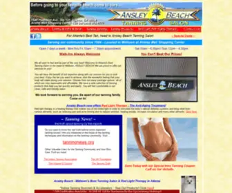 Ansleybeach.com(Atlanta Tanning Salon Ansley Beach Tan Red Light Therapy) Screenshot