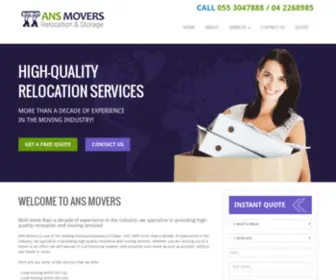 Ansmovers.com(Dubai Movers & Packers) Screenshot