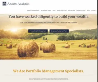 Ansonanalytics.com(Anson Analytics) Screenshot