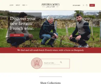 Ansoniawines.com(Artisan French Wines) Screenshot