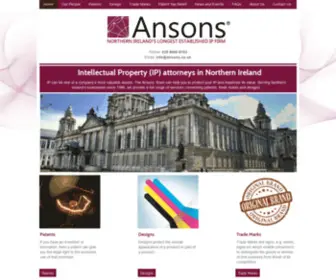 Ansons.co.uk(Intellectual Property) Screenshot