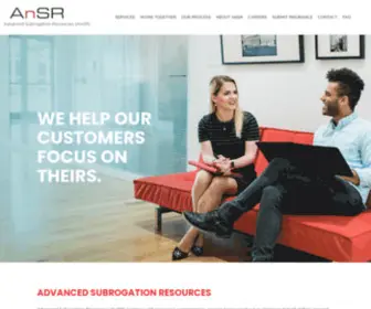 Ansrweb.com(Advanced Subrogation Resources (AnSR)) Screenshot