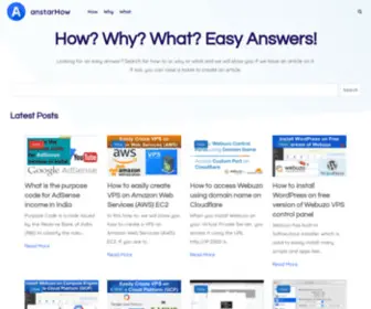 Anstarhow.com(Easy Answers To Your Questions On How) Screenshot