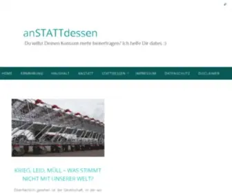 Anstattdessen.de(Bewusster Konsum) Screenshot