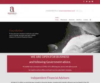 Ansteeco.co.uk(Independent Financial Advisors in Kettering) Screenshot