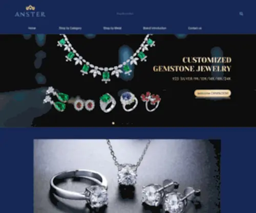 Ansterjewelry.com(Fine Jewelry Manufacturer) Screenshot