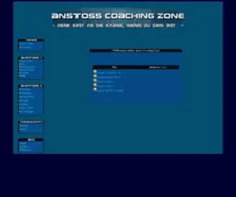 Anstoss-Zone.de(Anstoss Coaching Zone) Screenshot