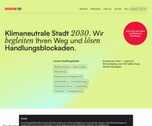 Ansvar.com(Kommunaler Klimaschutz) Screenshot